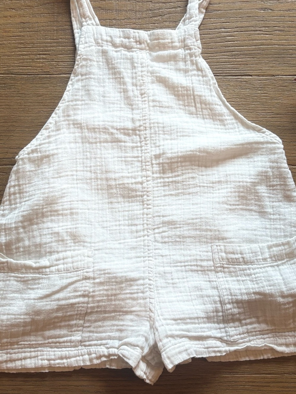 GAP White Cotton Gauze Romper